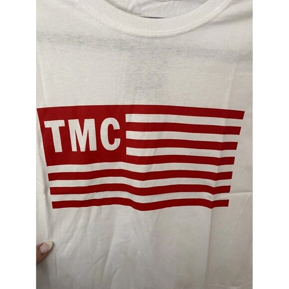 Small The Marathon Clothing TMC Flag Logo Nipsey Hussle Shirt White/Red B7 New - Picture 4 of 7